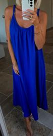 LIJA maxi sleeveless tetra dress kobalt blue