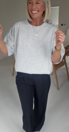 STANNIE short-sleeved sweatshirt grey