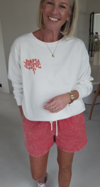 APEROL SPRITZ cotton sweatshirt white