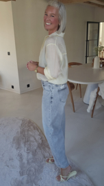 LIVIA barrel jeans soft grey