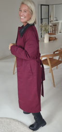 CHRISTA trench coat burgundy