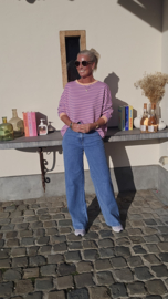 STRIPED BREEZE sweatshirt lilac
