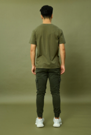 BASIC cotton tee khaki