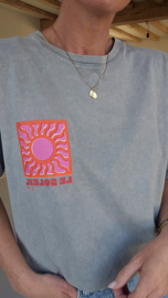 LE SOLEIL cotton T-shirt grey