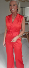 HEAVEN silky jumpsuit red
