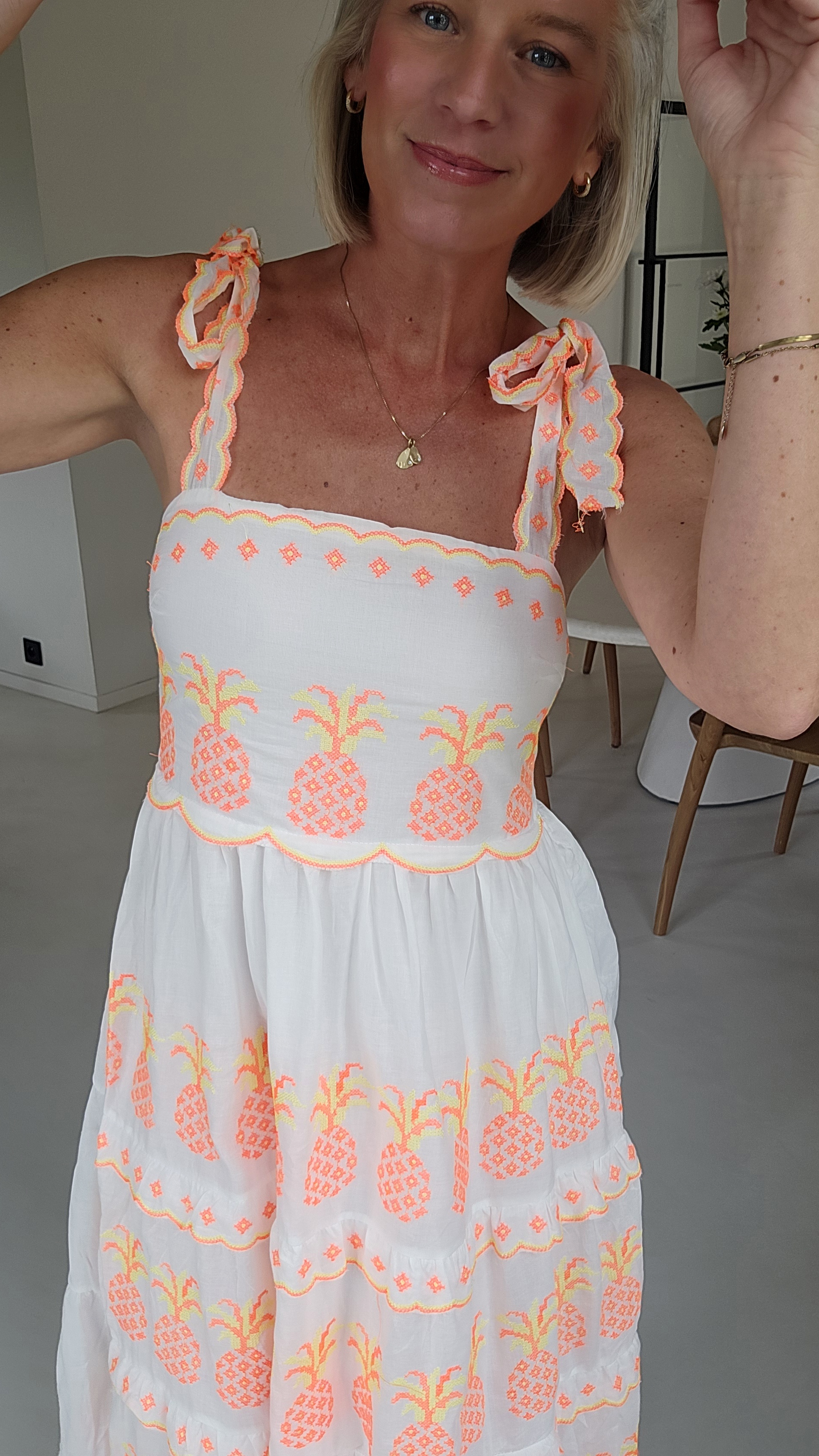 PINEAPPLE maxi cotton dress