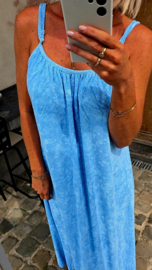 DODI maxi terry dress blue