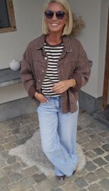 THE PERFECT JEANS jacket chocolat