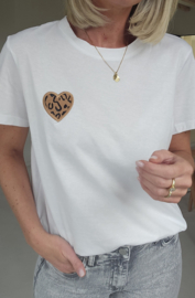 HEART leo T-shirt white