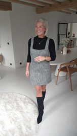 TWEED TEASE pinafore dress