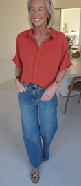 MIA short-sleeved shirt terracotta