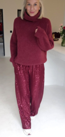 CHARLINE turleneck knit burgundy