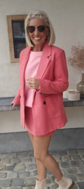 ALBA pied de poule blazer pink