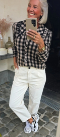 VICKY checkered cotton shirt