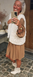 JAYLIN viscose dress camel