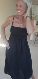 SANDRIN smock dress black