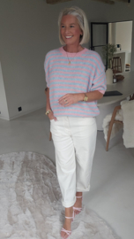 SORBET stripes knit pink blue