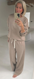 MAYBRITT 2 jogger set taupe