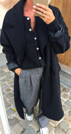MARSHA wide leg pants vichy black