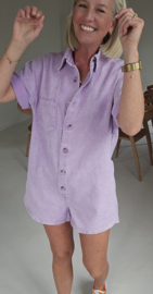 JINA jeans playsuit lilac