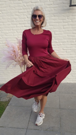DIVINE DRAMA maxi dress burgundy