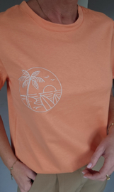 SUNSETS cotton T-shirt orange