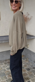 POCKET sweatshirt taupe