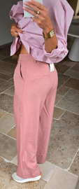 MONA wide leg pants soft salmon