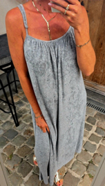 DODI maxi terry dress grey