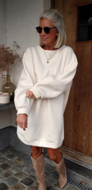 DJOELI sweatshirt fleece dress ecru