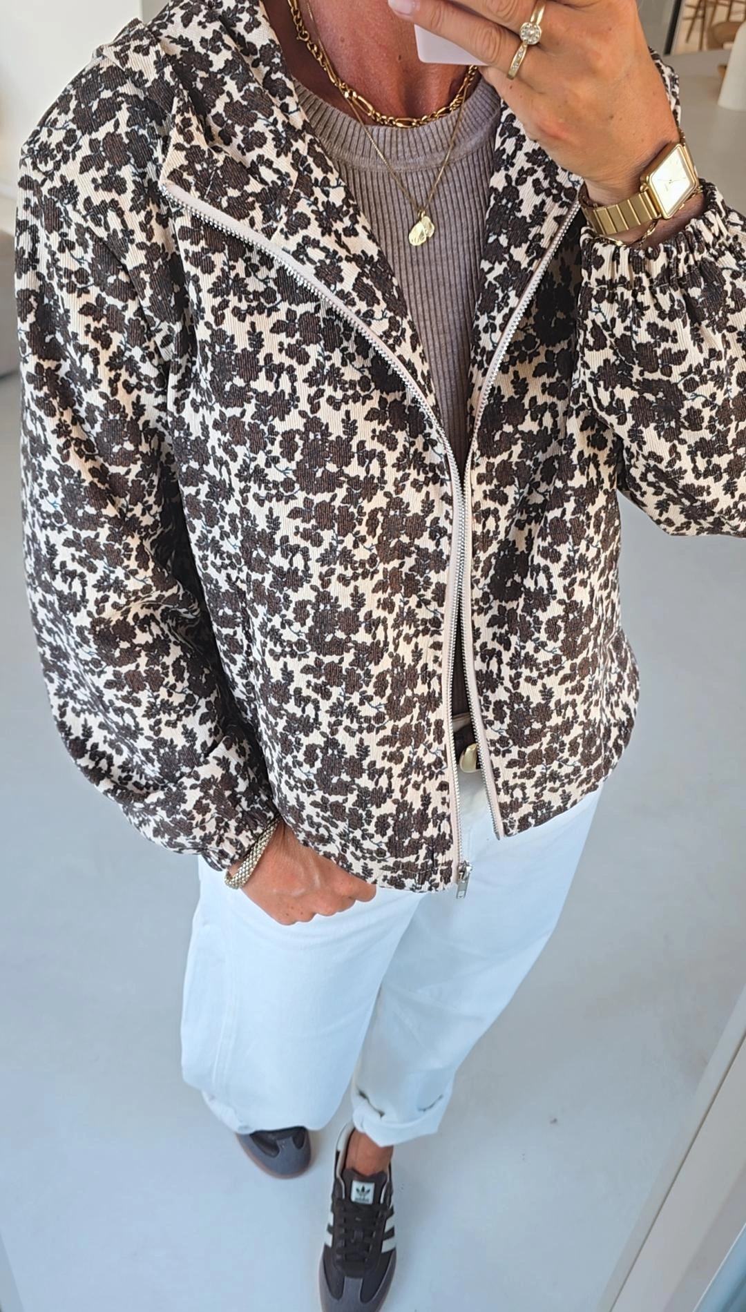 CILOU jacket with hoodie chocolat