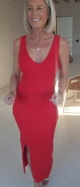 COLIA knit dress red