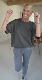 STANNIE short-sleeved sweatshirt khaki