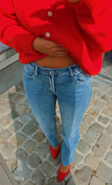 LIZIE straight jeans midi blue