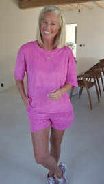 DANA terry T-shirt fuschia