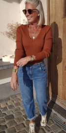 MAARTJE boyfriend jeans midi blue