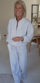 JUNA jogger sweat cardigan grey