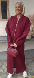 LIZ sweatshirt cardigan burgundy