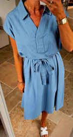 JAYDA midi cotton dress blue