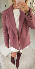 KAE suede blazer darker old pink