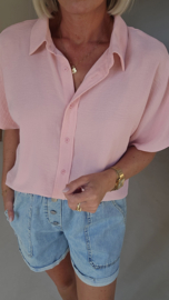 MIA short-sleeved shirt salmon pink