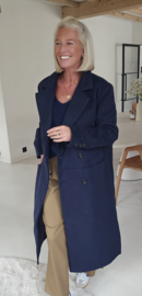 CARLI maxi coat navy