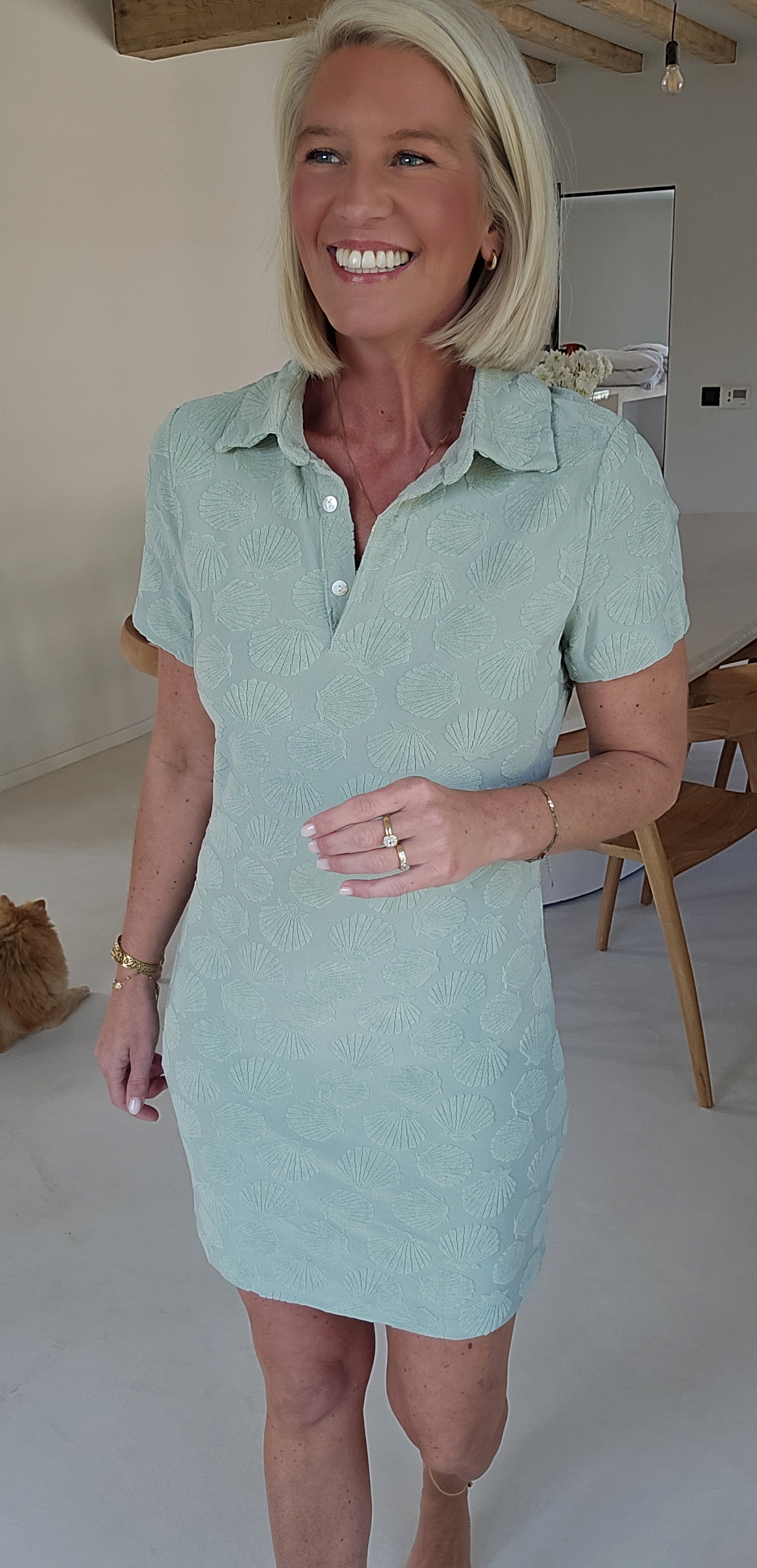 JOLIA terry dress soft mint
