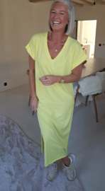 MELTE maxi T-shirt dress yellow