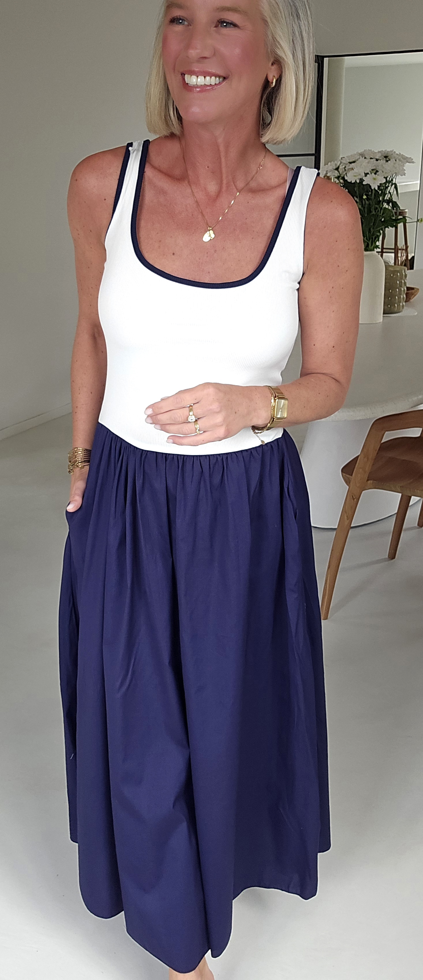 LOVI maxi dress navy
