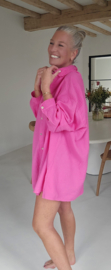 AMALFI tetra shirt dress fuschia