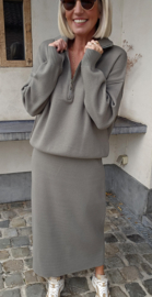 JESS knit set khaki