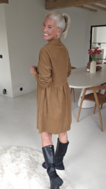 IMRY corduroy dress camel