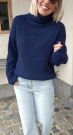 CHARI turleneck knit navy