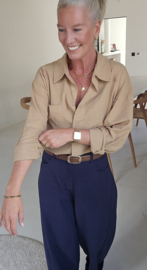 AMY cotton shirt taupe